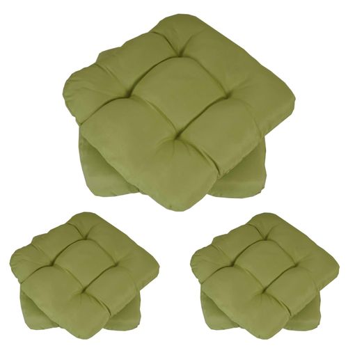 4057651117188 - 6er-Set Sitzkissen Milano Stuhlkissen Kissen 41x38x8cm ~ hellgrün 4057651117188 - 6er-Set Sitzkissen Milano Stuhlkissen Kissen 41x38x8cm ~ hellgrün