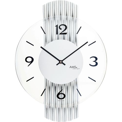 4037445161108 - Wanduhr AMS silber (silberfarben) Wanduhren B H L 27cm x 6cm x 38cm Made in GermanyHolzWohnzimmerEsszimmerKücheArbeitszimmerFlur 4037445161108 - Wanduhr AMS silber (silberfarben) Wanduhren B H L 27cm x 6cm x 38cm Made in GermanyHolzWohnzimmerEsszimmerKücheArbeitszimmerFlur