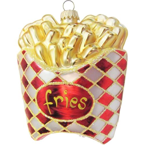 0024762120844 - Christbaumschmuck KREBS GLAS LAUSCHA Tüte Pommes Frites Weihnachtsdeko Christbaumschmuck bunt (rot goldfarben beige) B5cm H12cm Glas Weihnachtsbaumschmuck mundgeblasen 0024762120844 - Christbaumschmuck KREBS GLAS LAUSCHA Tüte Pommes Frites Weihnachtsdeko Christbaumschmuck bunt (rot goldfarben beige) B5cm H12cm Glas Weihnachtsbaumschmuck mundgeblasen