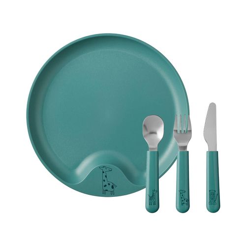 4262418973956 - Kinderteller mit Besteck Mio ø 22 cm 4262418973956 - Kinderteller mit Besteck Mio ø 22 cm