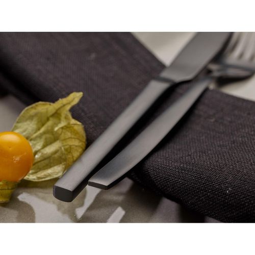 4260238062874 - Besteck-Set Positano Essbesteck-Sets Gr 30 tlg schwarz Besteckgarnituren Tafelbesteck schwarz Geschenkkassette
