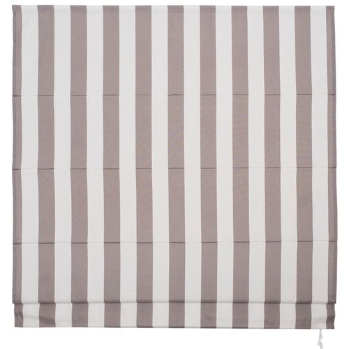 4016318036859 - Raffrollo Gr 2 braun (hellbraun weiß) B80cm H190cm Obermaterial 100% Polyester Raffrollos