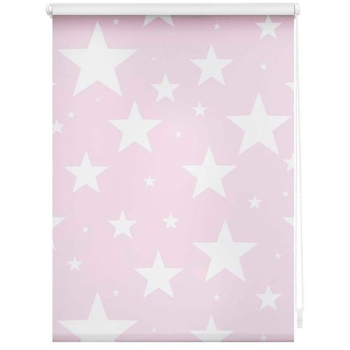 4250434132310 - Rollo ORIGINAL Klemmfix ohne Bohren Gr 5 rosa (rosa weiß weiß) B90cm H150cm Polyester Rollos