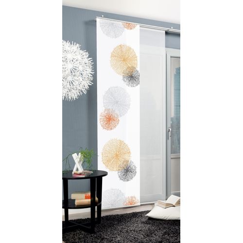 4011714262062 - Schiebegardine HOME WOHNIDEEN RAWLINS orange B60cm H245cm Polyester Gardinen HxB 245x60 inkl Befestigungszubehör
