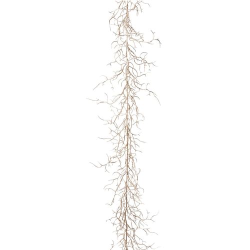 4064118886150 - Winterliche Kunstpflanze CREATIV DECO Weihnachtsdeko Weihnachtsgirlande Kunstpflanzen Gr L 184 cm beige (champagner) Weihnachtsgirlande Adventskränze Girlanden Girlande champagnerfarben Länge 184 cm