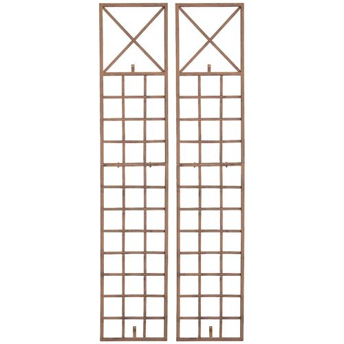 4255716326739 - 2er Set Rankgitter Trigo Zur Wandbefestigung I Rankhilfe Für Die Wand I Rankzaun Aus Lackiertem Metall