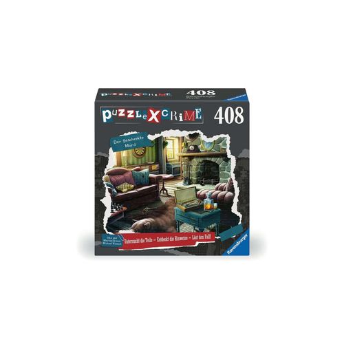 4005556175628 - Ravensburger Puzzle X Crime - Der geschenkte Mord - 408 Teile Puzzle-Krimispiel für 1-4 Spieler