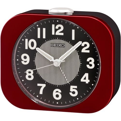 4517228841101 - Quarzwecker SEIKO rot Wecker Wecker Leuchtzeiger Schlummerfunktion Schlafzimmer Geschenkidee