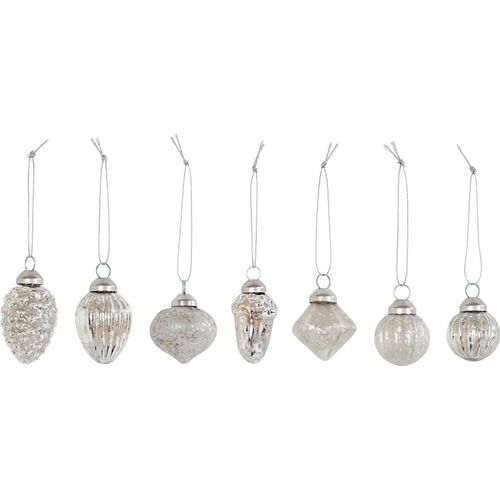 4064118992561 - Christbaumschmuck Weihnachtsdeko Christbaumschmuck silber (silberfarben) Glas LEGER HOME BY LENA GERCKE Weihnachtsbaumschmuck Weihnachtsbaumschmuck Weihnachtsanhänger Weihnachtsbaumklammer Weihnachtsbaumschleife Weihnachtsbaumspitze aus Glas