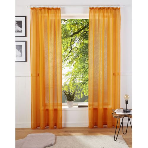 6930325425360 - my home Gardine »TENDER« (1 St) Leinen Optik mit Struktur monochrom Bestseller