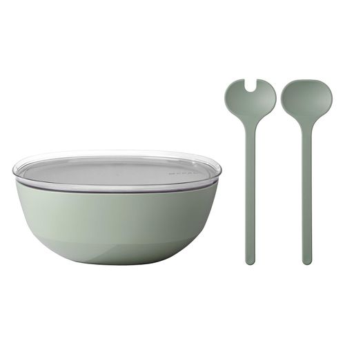 4262418978524 - Servierschale mit Deckel & Salatbesteck Silueta 5000 ml