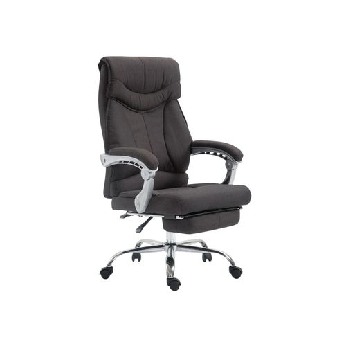 4251380406548 - Bürostuhl BIG IOWA mit Stoffbezug Chefsessel mit Fußstütze max belastbar bis 136 kg höhenverstellbar