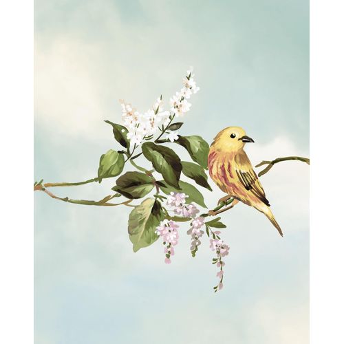 4055065178986 - Bild KOMAR Gazouillis des Oiseaux bunt (farbe bild(er) bunt) B40cm H50cm Papier Holz Bilder Wandbild zur Dekoration - ohne Rahmen