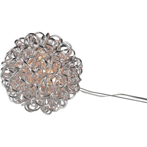 4056422401761 - LED Dekolicht AM DESIGN Kugelleuchte Weihnachtsdeko aussen Kugel Lampen Gr 20 flammig Ø 15 cm 1 St silberfarben Dekofiguren Dekokugel Weihnachtsbeleuchtung