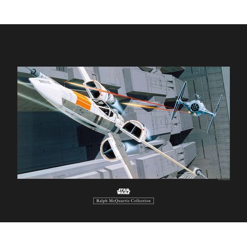 4055065164699 - Bild KOMAR Star Wars Classic RMQ X-Wing vs TIE-Fighter bunt (farbe bild(er) bunt) B50cm H40cm Papier Holz Bilder Wandbild zur Dekoration im Kinderzimmer - ohne Rahmen