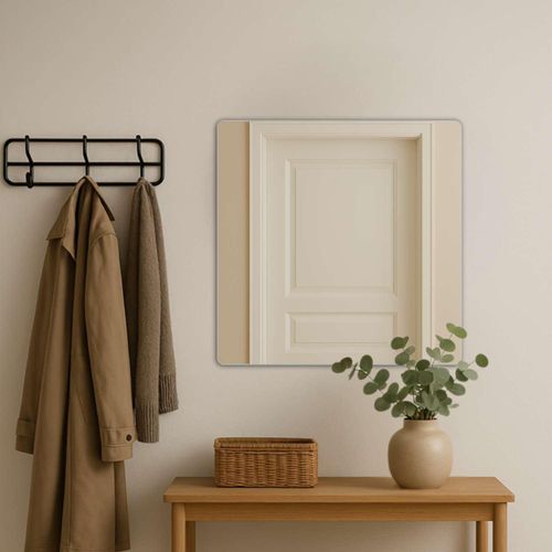5705387010950 - Spiegel LOEVSCHALL Refine Wandspiegel rechteckig – eleganter Designspiegel mit edlem silber (silberfarben) B80cm H80cm T15cm Spiegelglas Spiegel Rahmen in vielen Größen & Farben für Bad Flur & Schlafzimmer