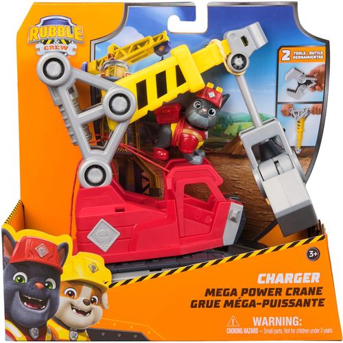 0681147071612 - PAW PATROL Spielfahrzeug Rubble & Crew - Chargers 2-in-1 Mega Kran