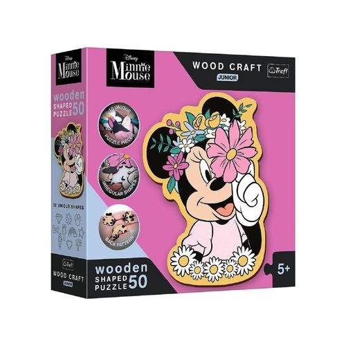 5900511202007 - Minnie Mouse 50 Teile Holzpuzzle Bunte Disney-Deko für kleine 5900511202007 - Minnie Mouse 50 Teile Holzpuzzle Bunte Disney-Deko für kleine