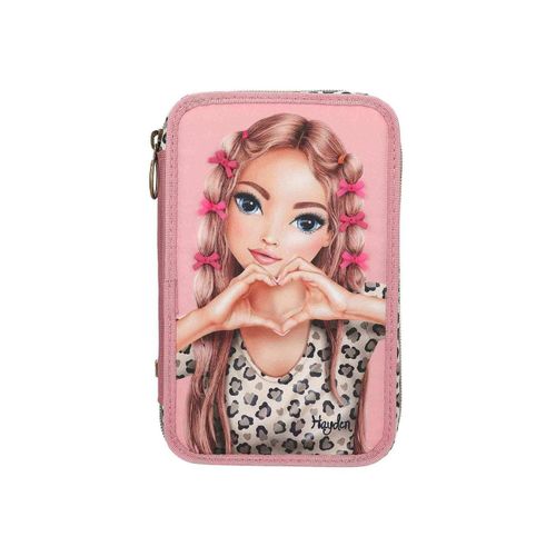 4010070707620 - 3-Fach Federtasche LEOHEART mit Schleifen TOPModel 75 x 13 x 20 cm 4010070707620 - 3-Fach Federtasche LEOHEART mit Schleifen TOPModel 75 x 13 x 20 cm