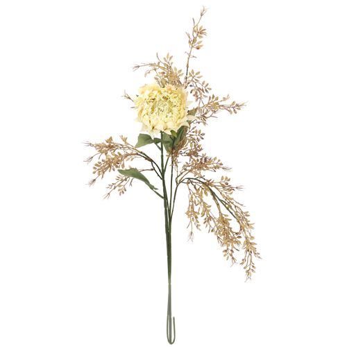 4019844825058 - Kunstblumenstrauß IGEA Kunstblumen Set Artischocke beige (creme) B32cm H70cm L16cm Polyester Kunstpflanzen 2er Set Artischockenzweig mit Dekozweig 70cm Kunstpflanze Seidenblume