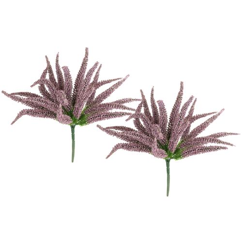 4019844824839 - Kunstpflanze IGEA Erikabusch 2er Set lila B25cm H25cm L25cm Kunststoff Kunstpflanzen 25cm Heidenkraut Strauch Dekopflanze Dekoblume Bouquet Pflanze