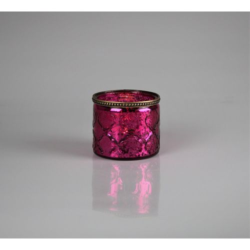 4056422277670 - Windlicht AM DESIGN aus Glas pink B10cm H12cm Glas Kerzenhalter 3er Set BxH 10x12 cm