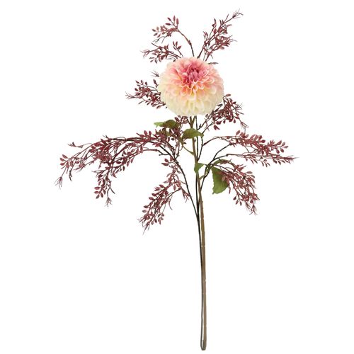4019844824976 - Kunstblumenstrauß IGEA Kunstblumen Set Dahlie1 rosa (hellrosa) B32cm H74cm L16cm Polyester Kunstpflanzen Mit Dekozweig 74 cm hoch Blumen Arrangement Seidenblumen Einzelblumen