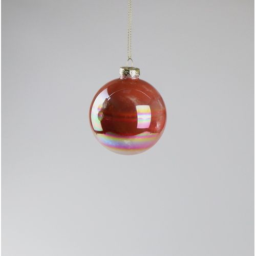 4056422492479 - Weihnachtsbaumkugel AM DESIGN aus Glas Ø 8 cm rosa (rosé) Ø8cm Glas Weihnachtsbaumkugeln 6er Set