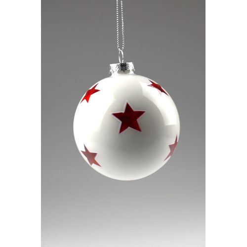 4056422348424 - Weihnachtsbaumkugel AM DESIGN aus Glas Ø 8 cm rot Ø8cm Glas Weihnachtsbaumkugeln 6er Set 4056422348424 - Weihnachtsbaumkugel AM DESIGN aus Glas Ø 8 cm rot Ø8cm Glas Weihnachtsbaumkugeln 6er Set
