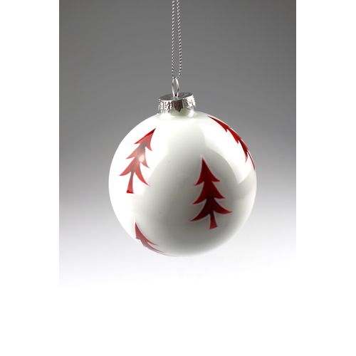 4056422348400 - Weihnachtsbaumkugel AM DESIGN aus Glas Ø 8 cm rot Ø8cm Glas Weihnachtsbaumkugeln 6er Set 4056422348400 - Weihnachtsbaumkugel AM DESIGN aus Glas Ø 8 cm rot Ø8cm Glas Weihnachtsbaumkugeln 6er Set