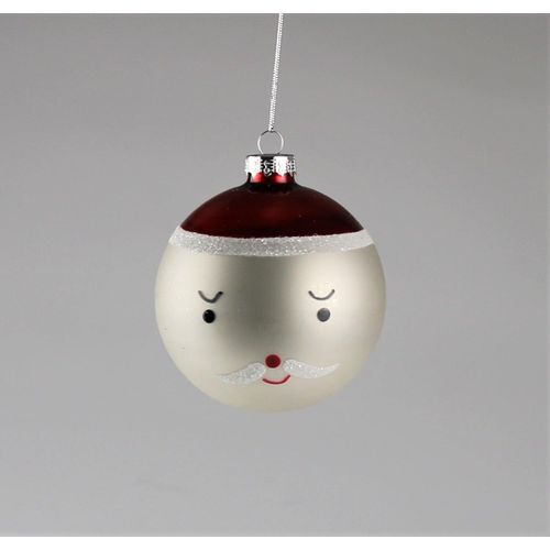 4056422266599 - Weihnachtsbaumkugel AM DESIGN aus Glas Ø 8 cm weiß Ø8cm Glas Weihnachtsbaumkugeln 6er Set 4056422266599 - Weihnachtsbaumkugel AM DESIGN aus Glas Ø 8 cm weiß Ø8cm Glas Weihnachtsbaumkugeln 6er Set