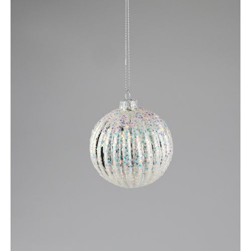 4056422495098 - Weihnachtsbaumkugel AM DESIGN aus Glas Ø 8 cm silber Ø8cm Glas Weihnachtsbaumkugeln 6er Set 4056422495098 - Weihnachtsbaumkugel AM DESIGN aus Glas Ø 8 cm silber Ø8cm Glas Weihnachtsbaumkugeln 6er Set