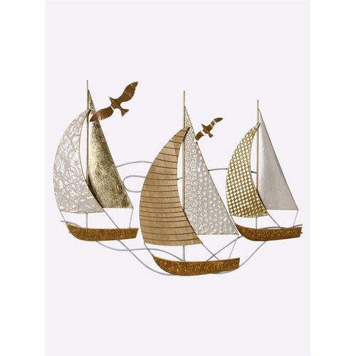 4895228808998 - Wanddekoobjekt HEINE HOME gold (goldfarben silberfarben) B66cm H495cm T3cm Wanddekoobjekte