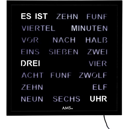 4037445160507 - Wanduhr AMS schwarz (schwarz schwarz) Wanduhren B H L 40cm x 4cm x 40cm Quarzuhr Digitaluhr Wohnzimmer Esszimmer Küche ArbeitszimmerBüro 4037445160507 - Wanduhr AMS schwarz (schwarz schwarz) Wanduhren B H L 40cm x 4cm x 40cm Quarzuhr Digitaluhr Wohnzimmer Esszimmer Küche ArbeitszimmerBüro