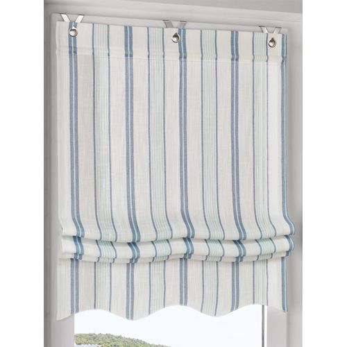 6936782373619 - Raffrollo HEINE HOME Gr 2 bunt (sanftes weiß blau) B60cm H140cm Raffrollos