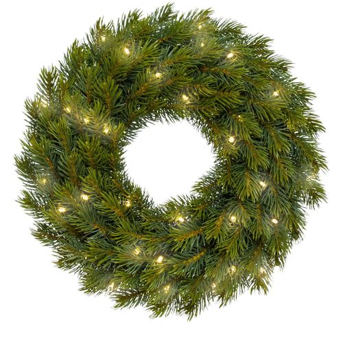 4003529099889 - Dekokranz CREATIV LIGHT Weihnachtsdeko aussen grün Ø42cm Kunststoff Dekokränze 40 LED 107 Tannenspitzen