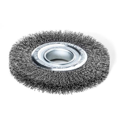 4017359004272 - Rundbürste Bürste Durchmesser 80mm breit 18-20 mm Rohr 20mm Stahldraht - Lessmann