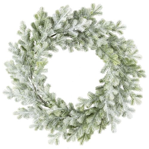 4064118284697 - Kunstkranz CREATIV GREEN Taxus-Kranz grün Ø35cm Kunststoff Kunstpflanzen mit Frost-Optik