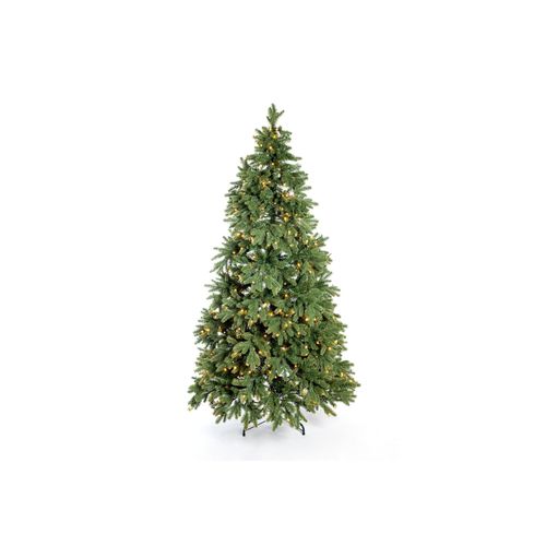4895215153872 - Künstlicher Weihnachtsbaum Roswell Kiefer grün 210 cm mit Lichterkette - Evergreen
