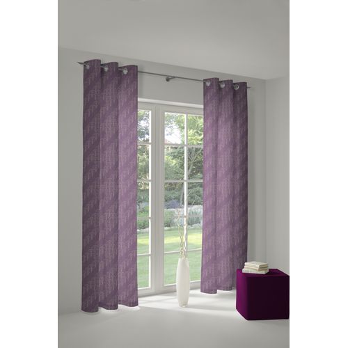 4004567204693 - Vorhang ADAM Vorhang Argentinian Criolla aus 100 % Bio-Baumwolle Ösen (1 St) Gr 1 lila (aubergine) B145cm H145cm Jacquard Baumwolle (Bio-Baumwolle) Gardinen Vorhang Argentinian Criolla aus 100% Bio-Baumwolle Ösen (1 St)