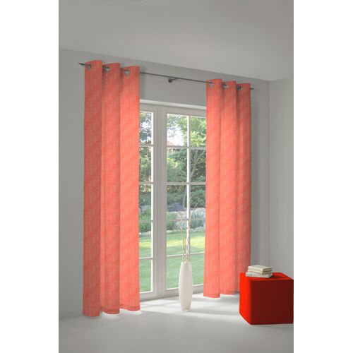 4004567189204 - Vorhang ADAM Vorhang Argentinian Criolla Light aus 100 % Bio-Baumwolle Ösen (1 St) Gr 1 orange B145cm H145cm Jacquard Baumwolle (Bio-Baumwolle) Gardinen Vorhang Argentinian Criolla Light aus 100% Bio-Baumwolle Ösen (1 St)