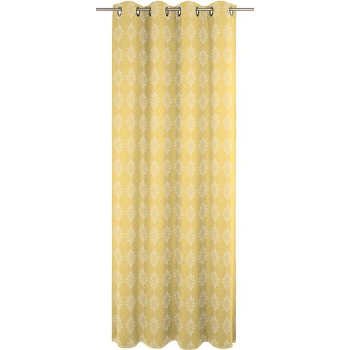 4004567195656 - Vorhang ADAM Vorhang Romantic Puligny Light aus 100 % Bio-Baumwolle Ösen (1 St) Gr 1 gelb (hellgelb) B145cm H145cm Jacquard Baumwolle (Bio-Baumwolle) Gardinen Vorhang Romantic Puligny Light aus 100 % Bio-Baumwolle Ösen (1 St)