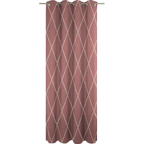 4004567190330 - Vorhang ADAM Vorhang Casket Valdelana Light aus 100 % Bio-Baumwolle Ösen (1 St) Gr 1 rot (cherryrot) B145cm H145cm Jacquard Baumwolle (Bio-Baumwolle) Gardinen Vorhang Casket Valdelana Light aus 100% Bio-Baumwolle Ösen (1 St)