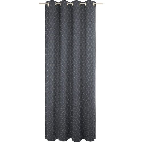 4004567210533 - Vorhang ADAM Vorhang Indian Cortezada aus 100 % Bio-Baumwolle Ösen (1 St) Gr 1 blau (dunkelblau) B145cm H145cm Jacquard Baumwolle (Bio-Baumwolle) Gardinen Vorhang Indian Cortezada aus 100% Bio-Baumwolle Ösen (1 St)