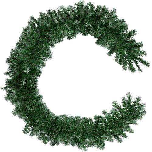 4061173051943 - tectake® Weihnachtsgirlande künstlich mit weißen Spitzen formbar mit viel Volumen mit Schlaufe zum Aufhängen