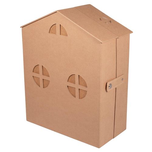 4006166657658 - Adventskalender Haus aus Pappmaché 24 x 124 x 302 cm