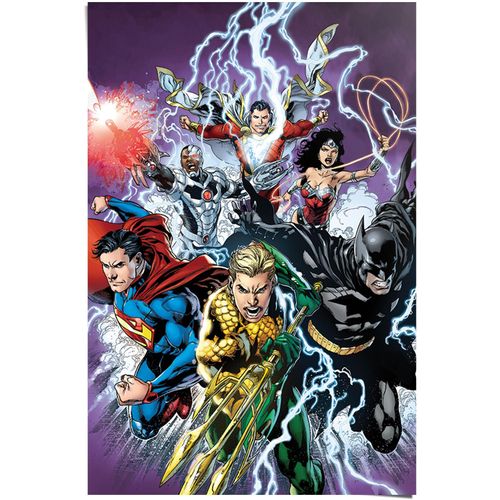 8714597561029 - Poster REINDERS Justice League Treffer bunt (farbe bild(er) mehrfarbig) B61cm H915cm Papier Bilder