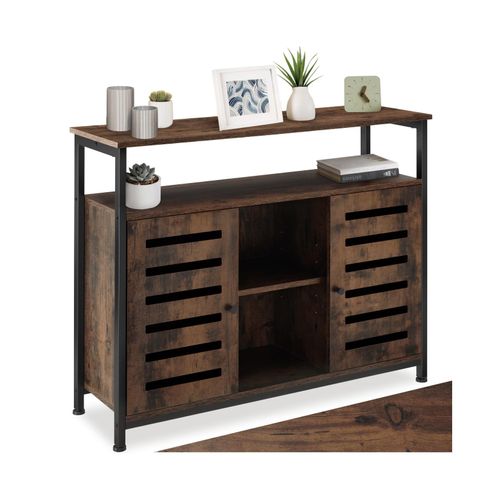 4061173243317 - tectake® Sideboard Industrial Style 2 Ablagen 3 Staufächer mit höhenverstellbaren Kunststofffüßen 100 x 37 x 82 cm 4061173243317 - tectake® Sideboard Industrial Style 2 Ablagen 3 Staufächer mit höhenverstellbaren Kunststofffüßen 100 x 37 x 82 cm