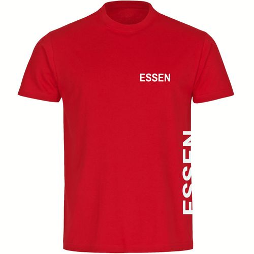 4068859562984 - multifanshop Herren T-Shirt - Essen - Brust & Seite - Druck weiß - Männer