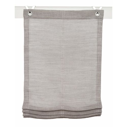 4016478045586 - Raffrollo KUTTI Skagen Gr 1 grau B45cm H130cm Obermaterial 100% Polyester Raffrollos einfarbig uni matt mit Struktur Leinenoptik